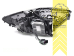 LED, mit LED Blinker, dynamischer LED Blinker, schwarz, nur passend für Fahrzeuge mit original XENON Scheinwerfern, LED Abblendlicht / LED Fernlicht, elektrisch verstellbar - Stellmotor integriert, Eintragungsfrei / mit E-Prüfzeichen, Eintragungsfrei / mit R87 Zulassung als Tagfahrlicht